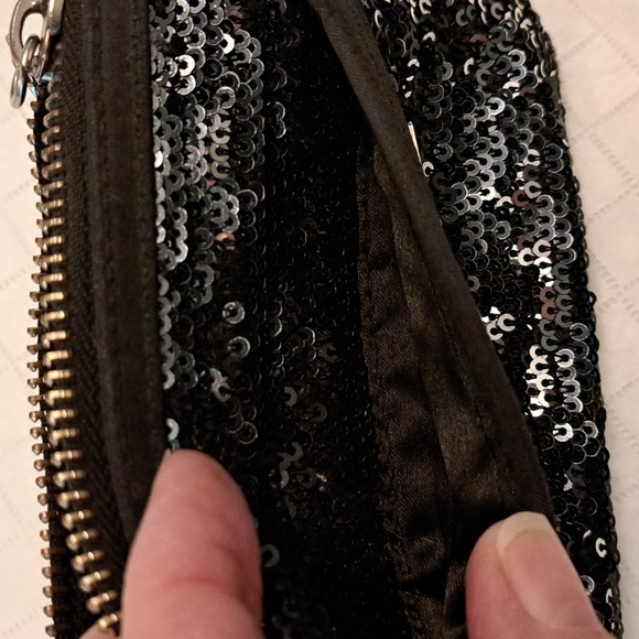 Victoria's Secret Black Sparkly Money Clutch - Picture 6 of 7